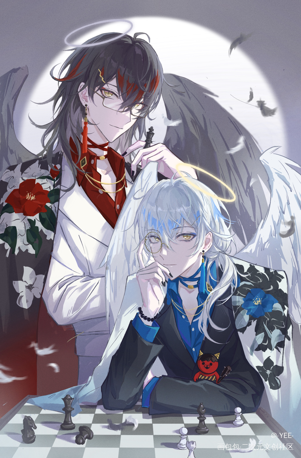 Happy birthday_彩虹社luxiemvoxakumaVtuber绘画作品