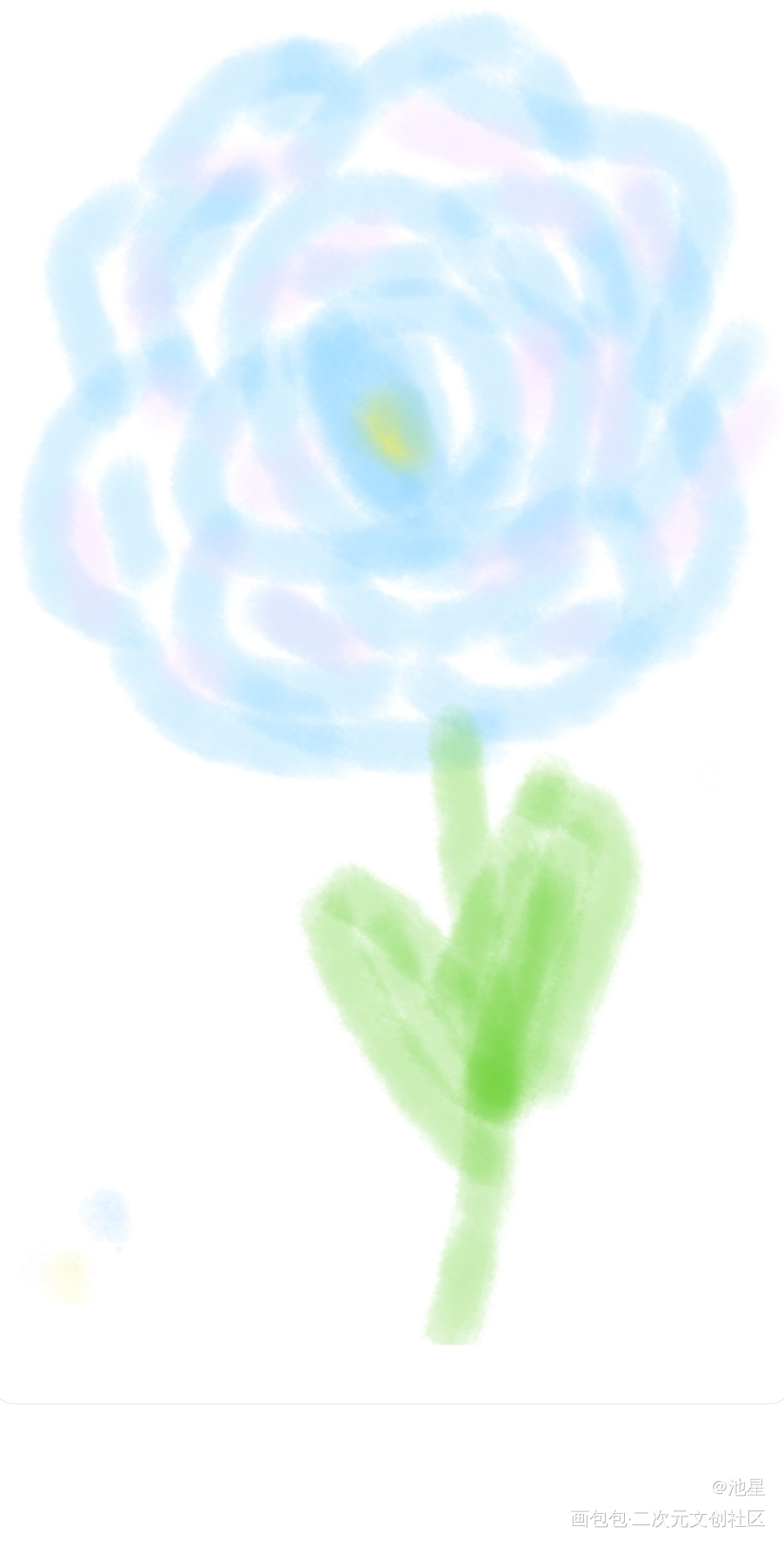 奇奇怪怪的花_摸鱼页绘画作品