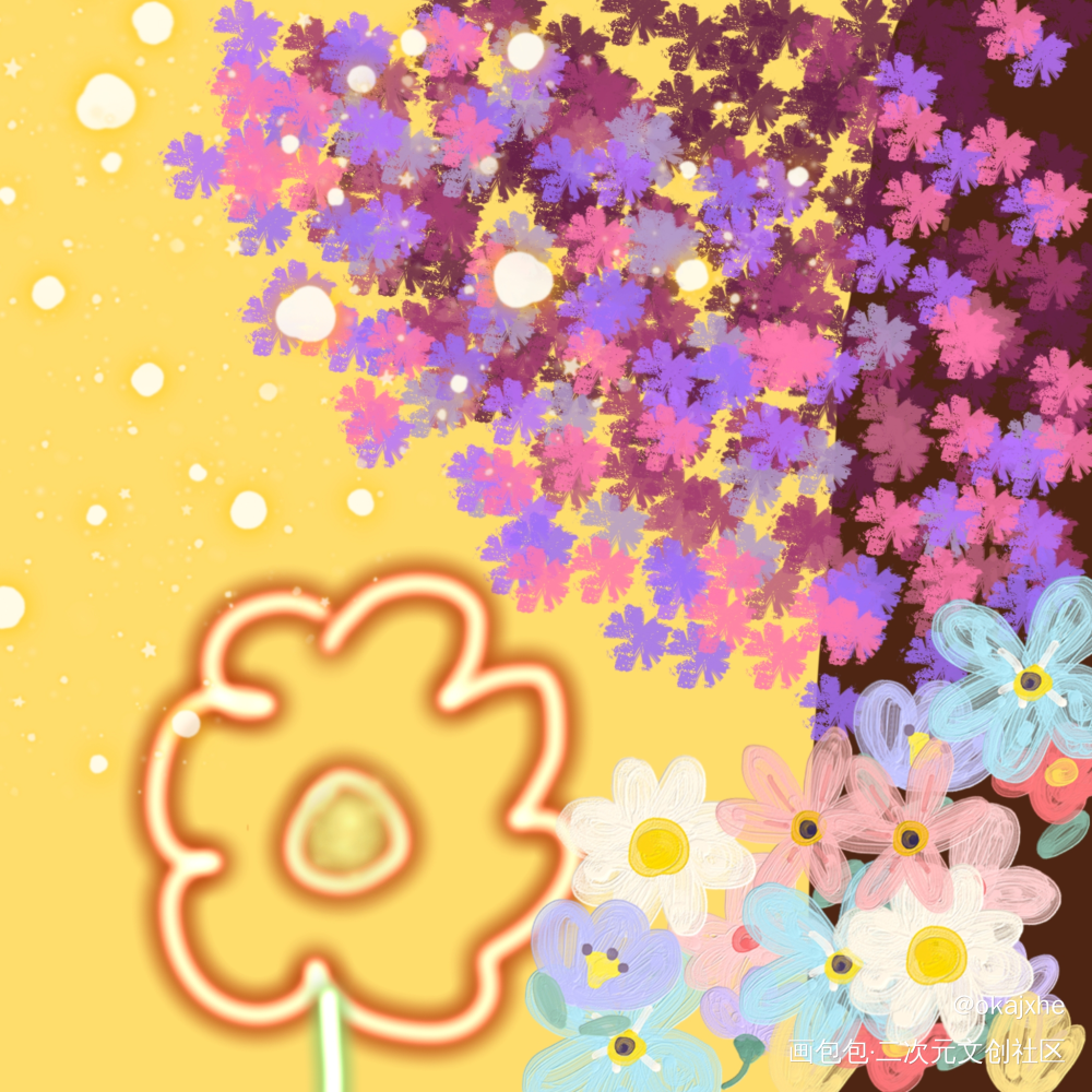 花_手绘绘画作品