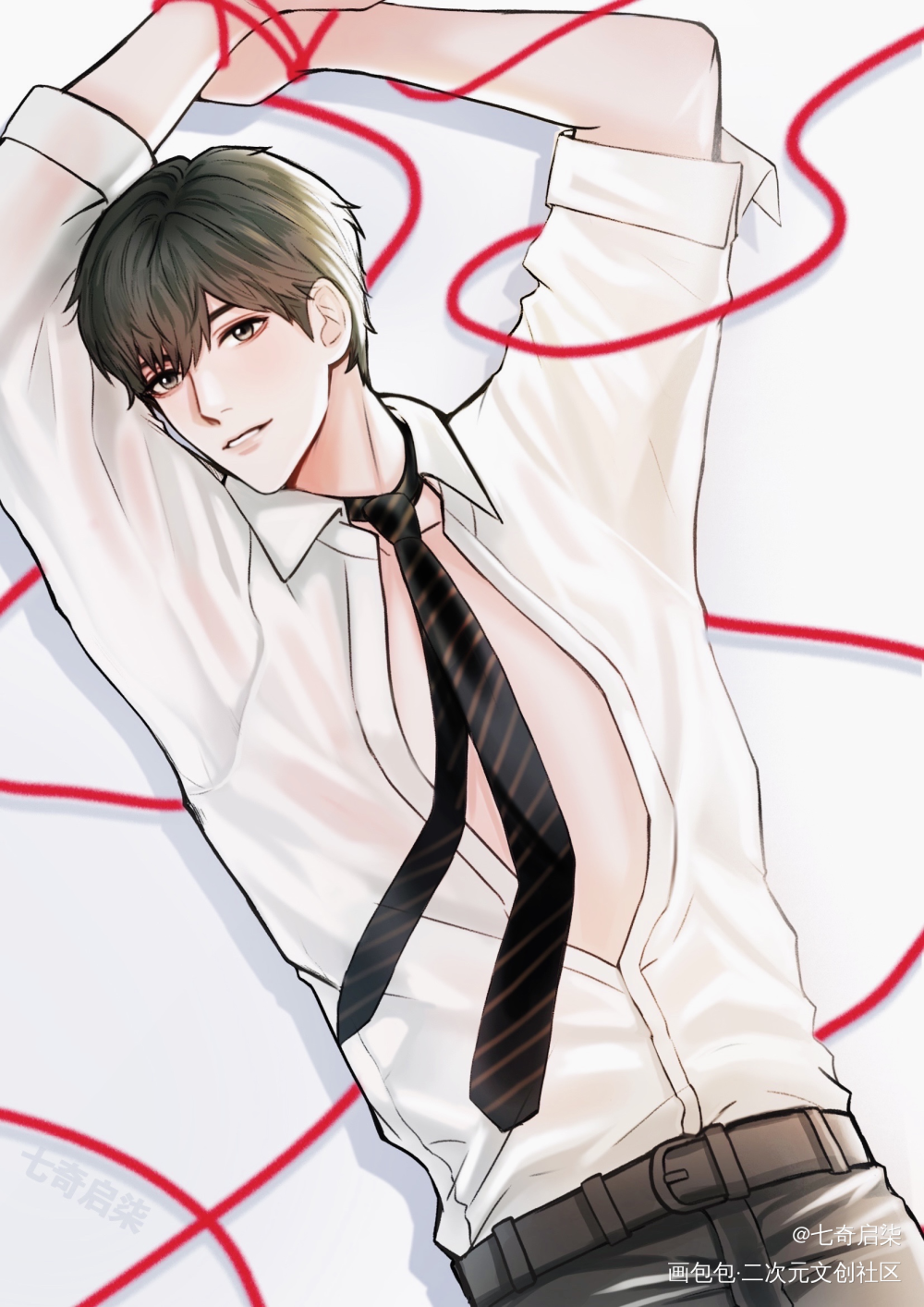 红线_188男团晏周周翔绘画作品