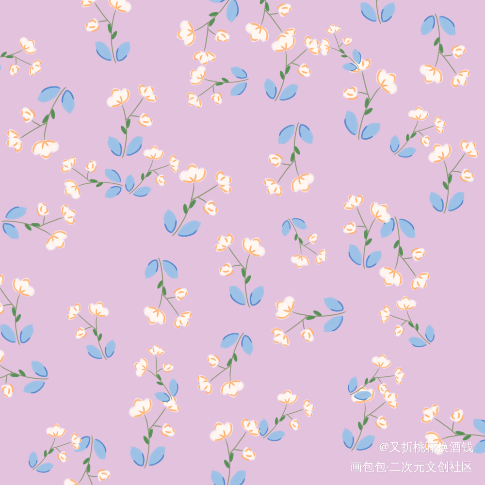 不知道啥花_摸鱼页绘画作品