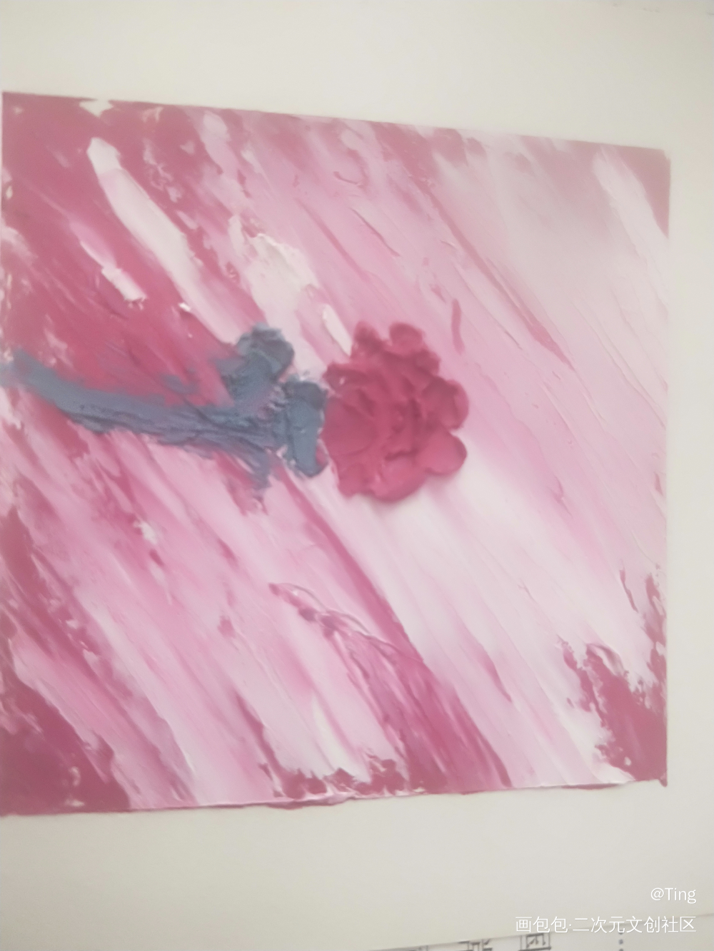 _重彩油画棒绘画作品