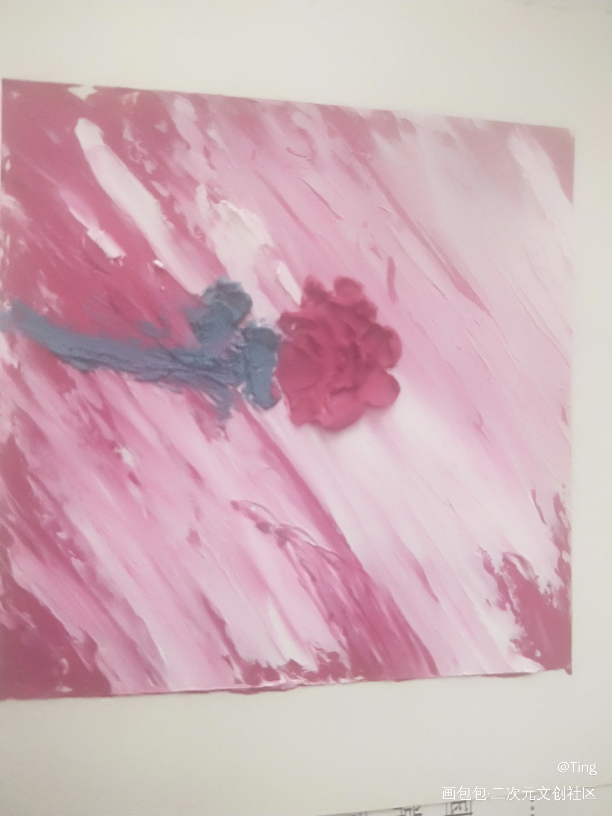 _重彩油画棒绘画作品