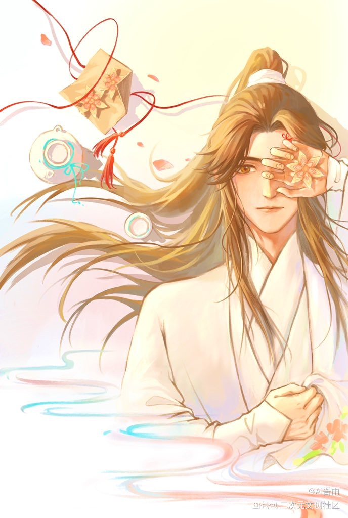 晚宁最好看_二哈和他的白猫师尊燃晚楚晚宁绘画作品