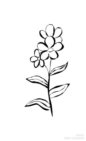 花_指绘绘画作品