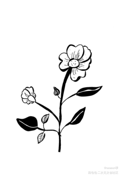 花_指绘绘画作品