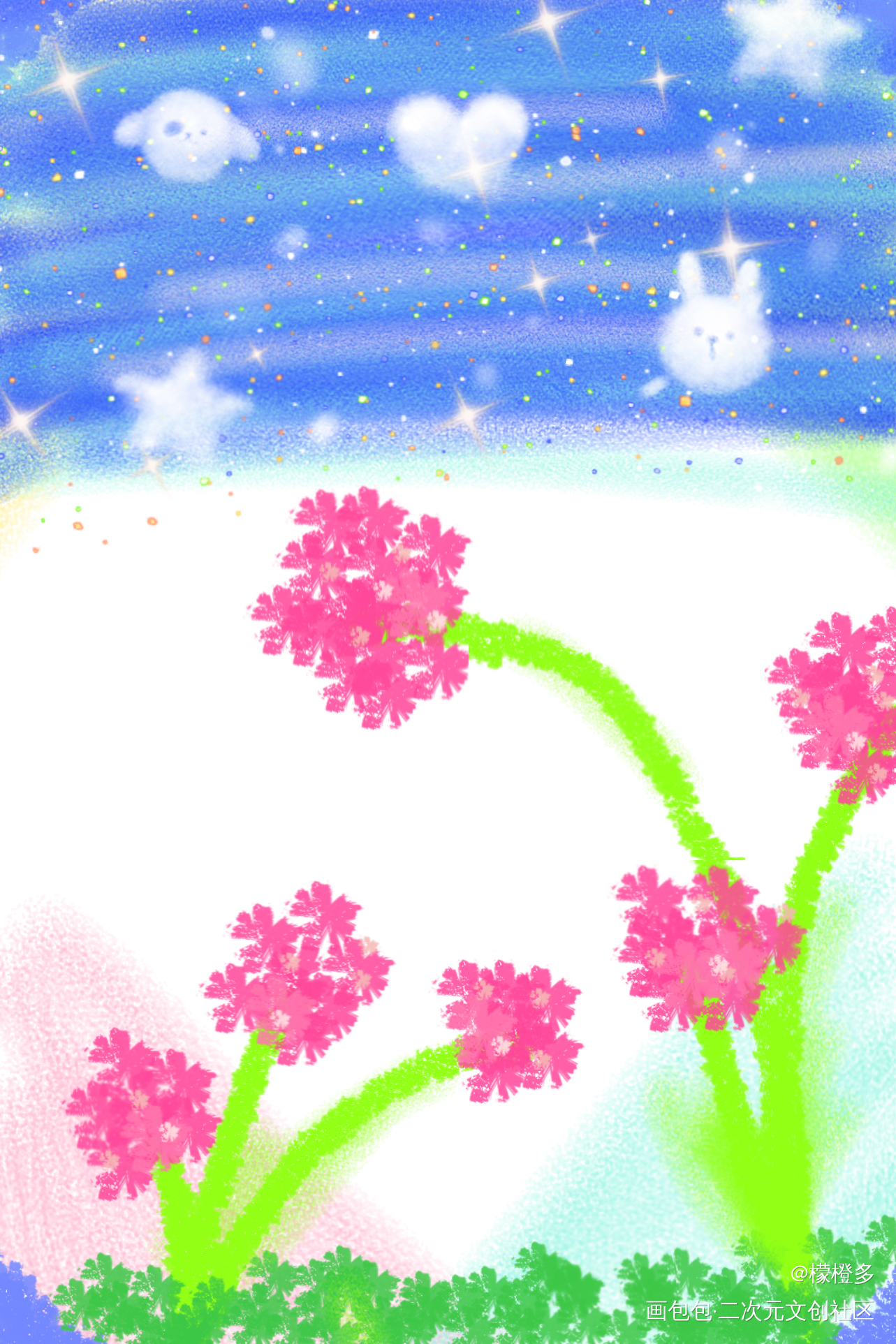 _彩色条漫绘画作品