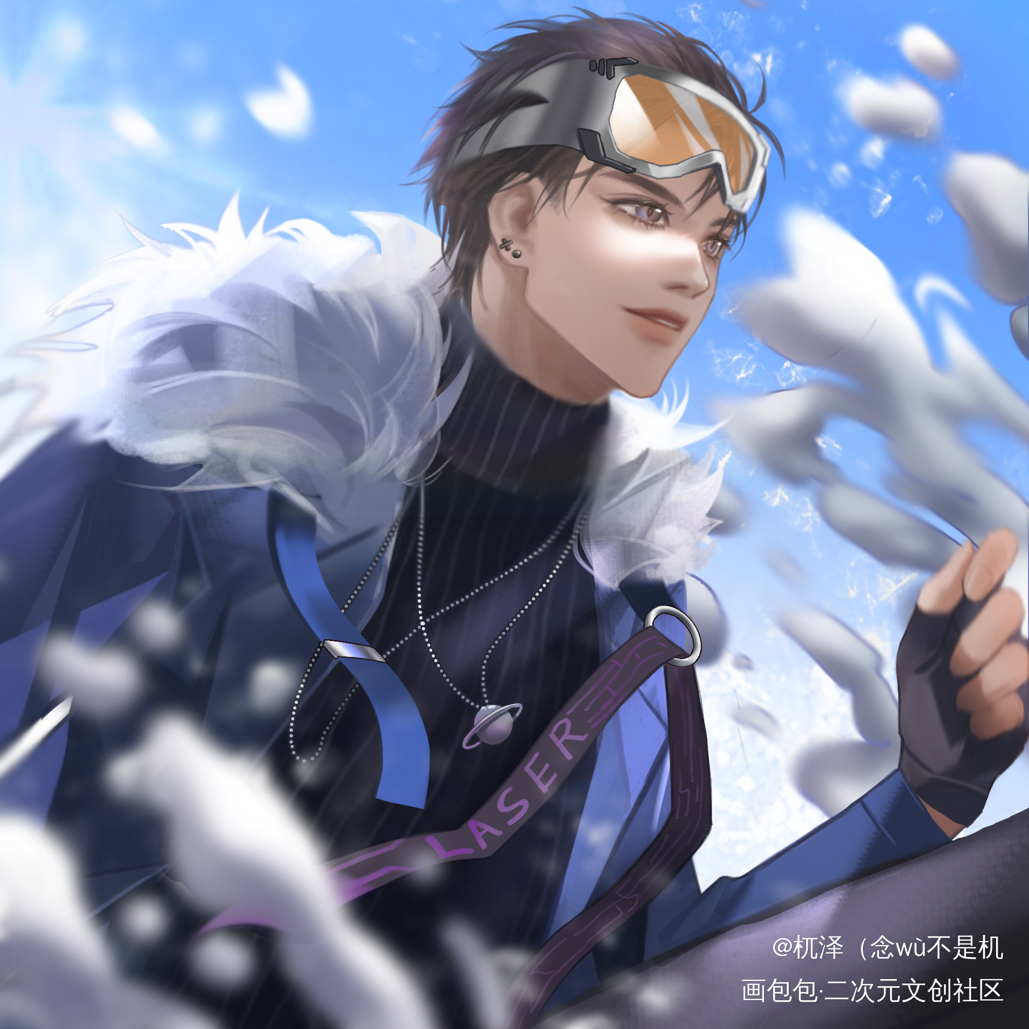 风景也想见你_LASER顾子尧林致夏予扬乔殊绘画作品