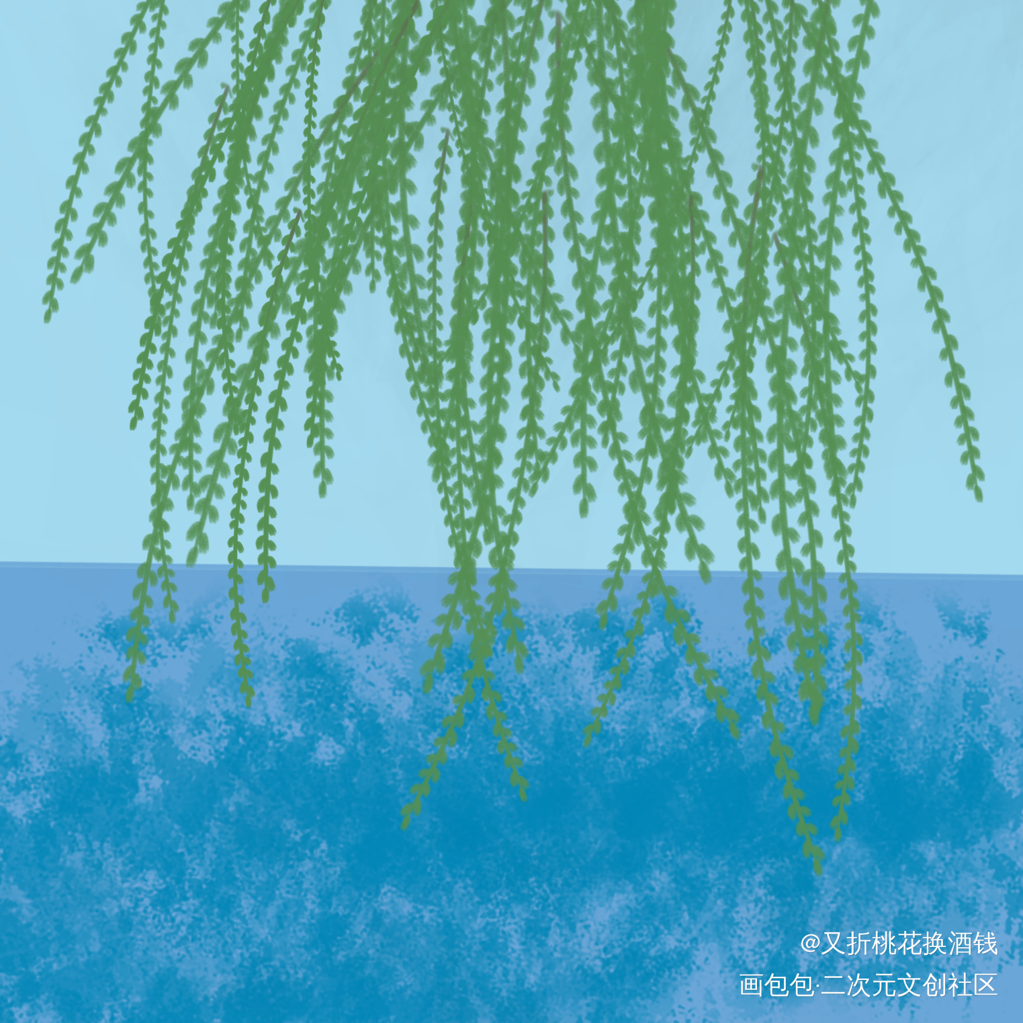 为了谷子_摸鱼页绘画作品