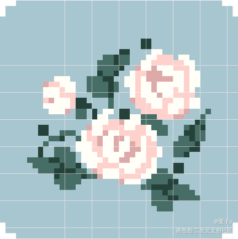 月季_花朵唤醒春日主题打卡风景绘画作品