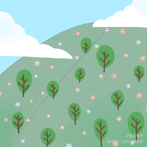 _平涂原创绘画作品