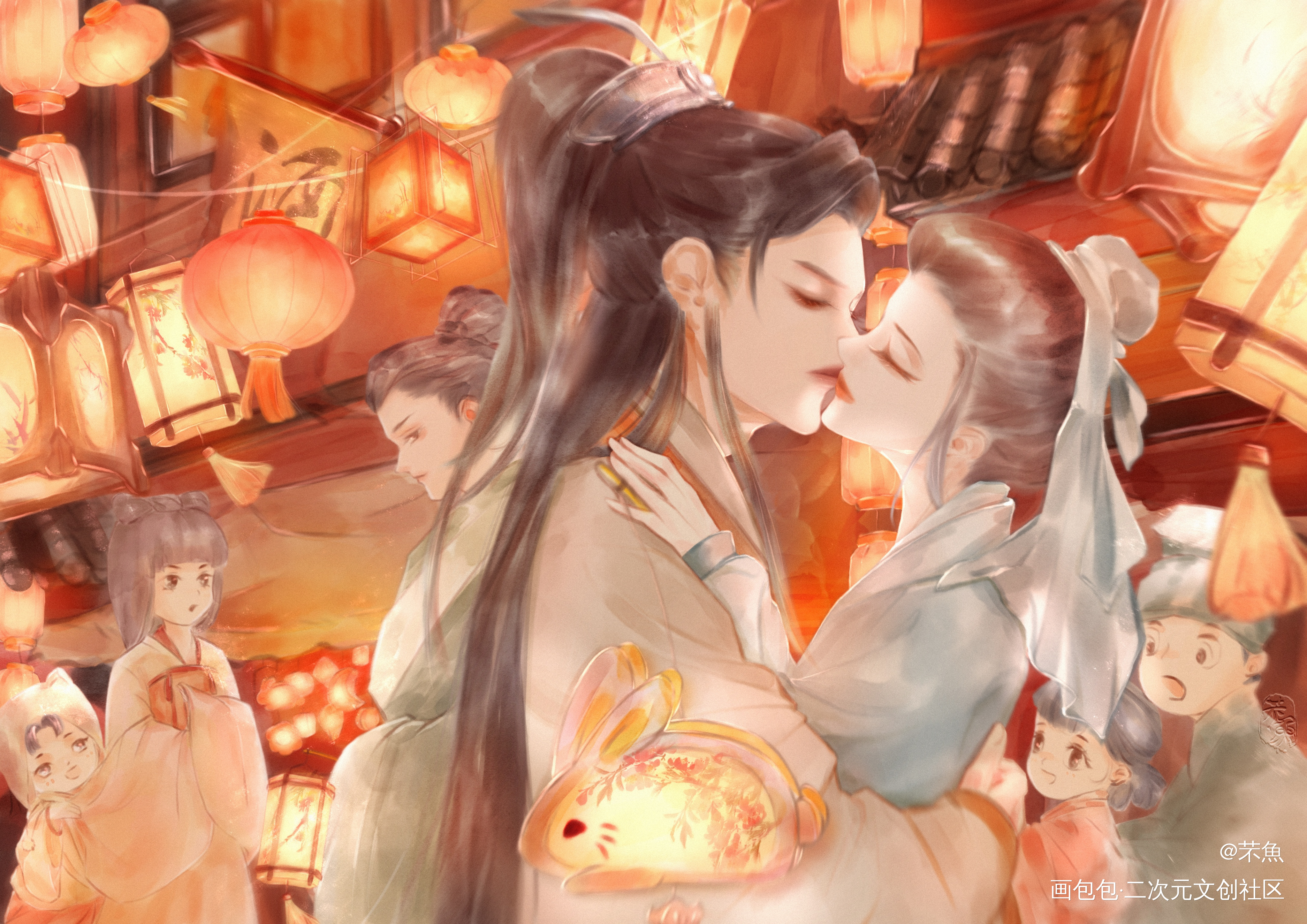 古风龙珊龙游天下绘画作品