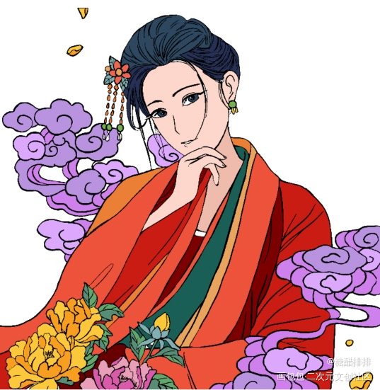 是仙人呀_平涂绘画作品