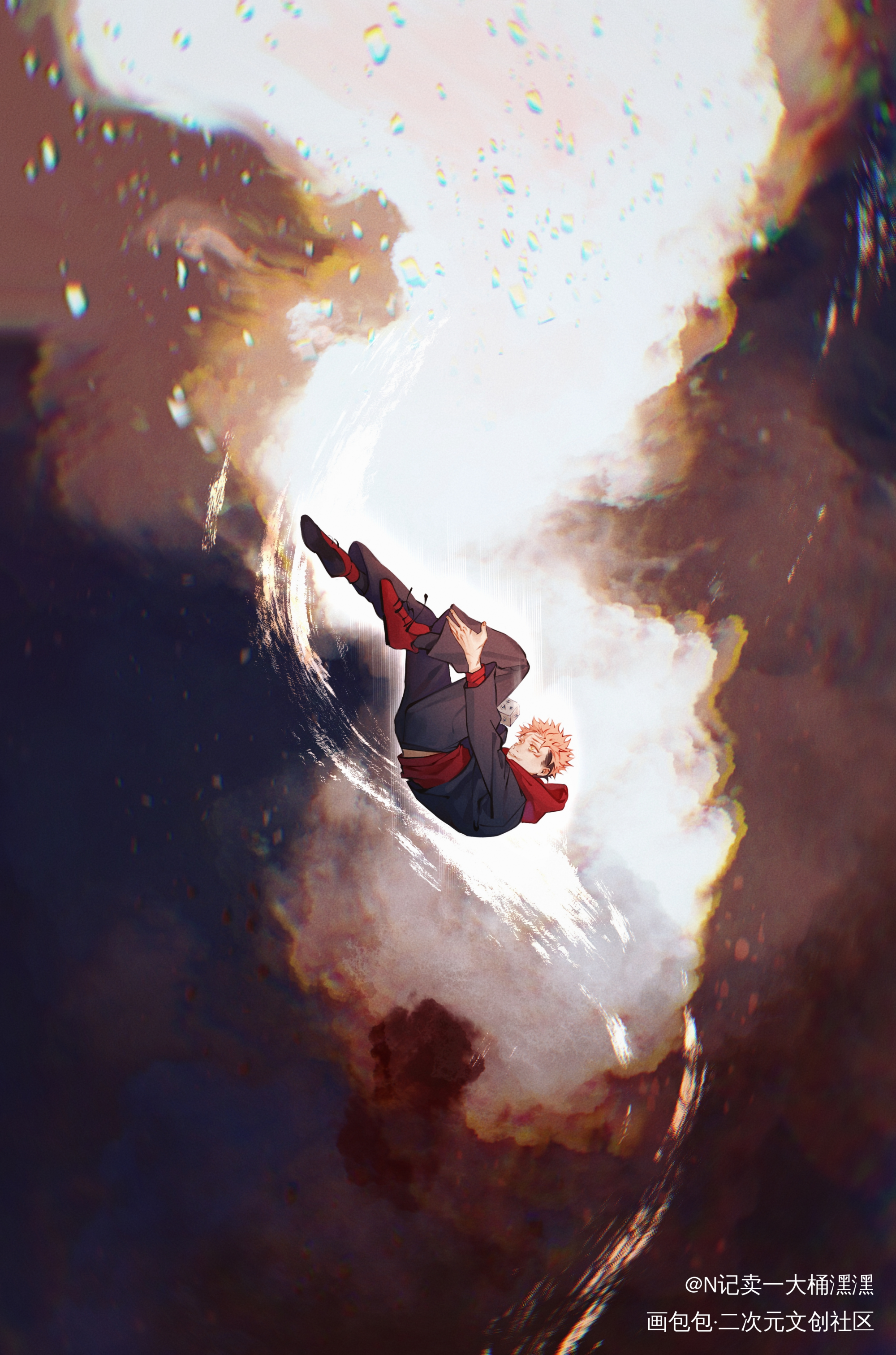 孤勇者_咒术回战五悠绘画作品