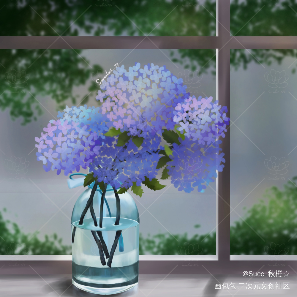 那一年的无尽夏_病案本procreate摸鱼绘画作品