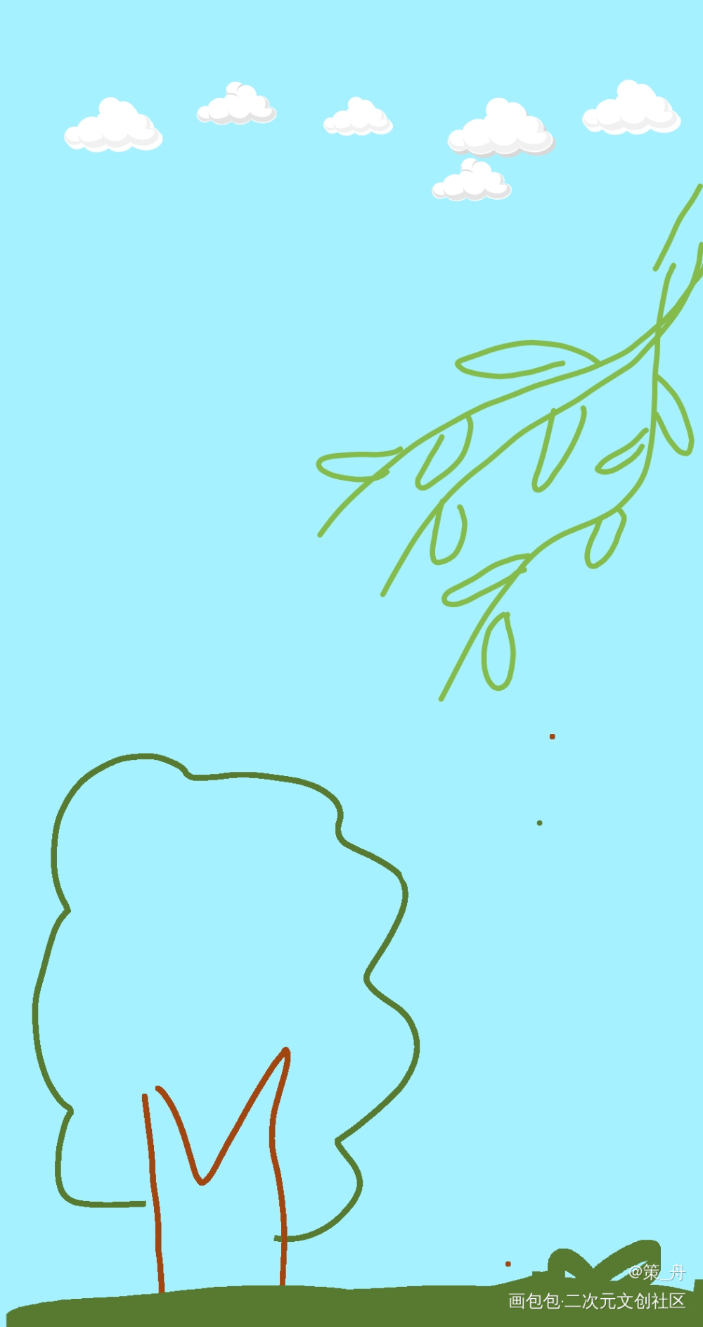 _摸鱼页绘画作品