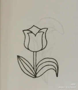 花_手绘绘画作品