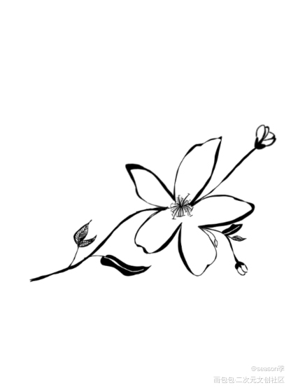 花_指绘绘画作品