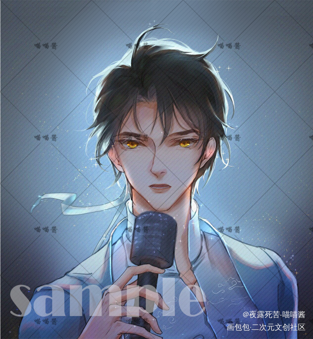 偶像忘羡_魔道祖师忘羡蓝忘机绘画作品