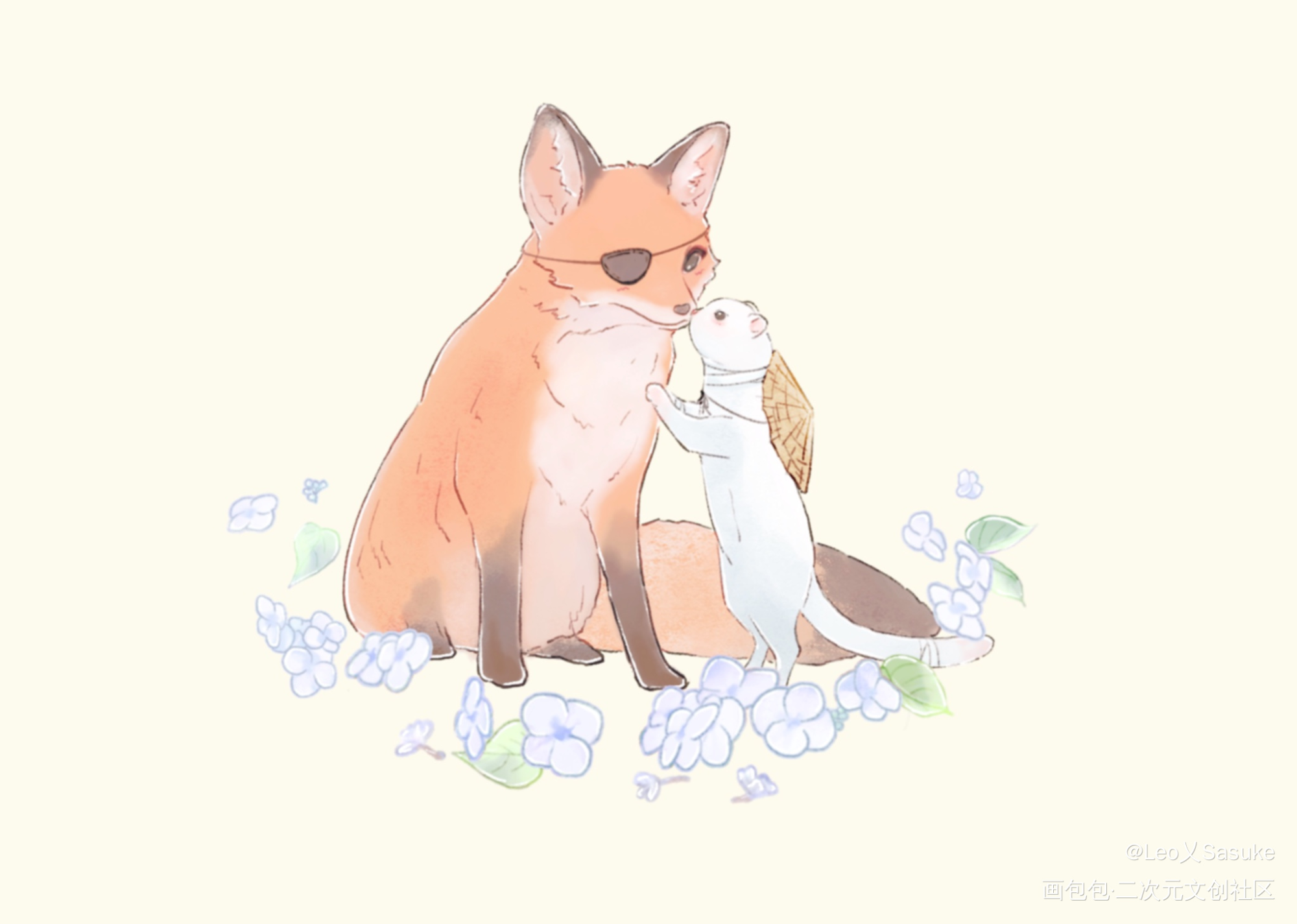 么么哒_天官赐福花怜绘画作品