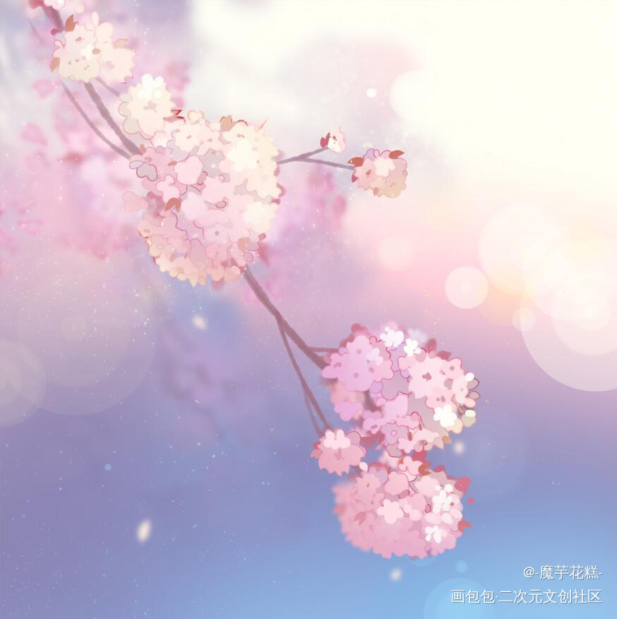 _插画风景绘画作品