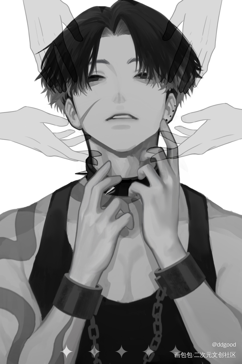 oc_厚涂日系绘画作品