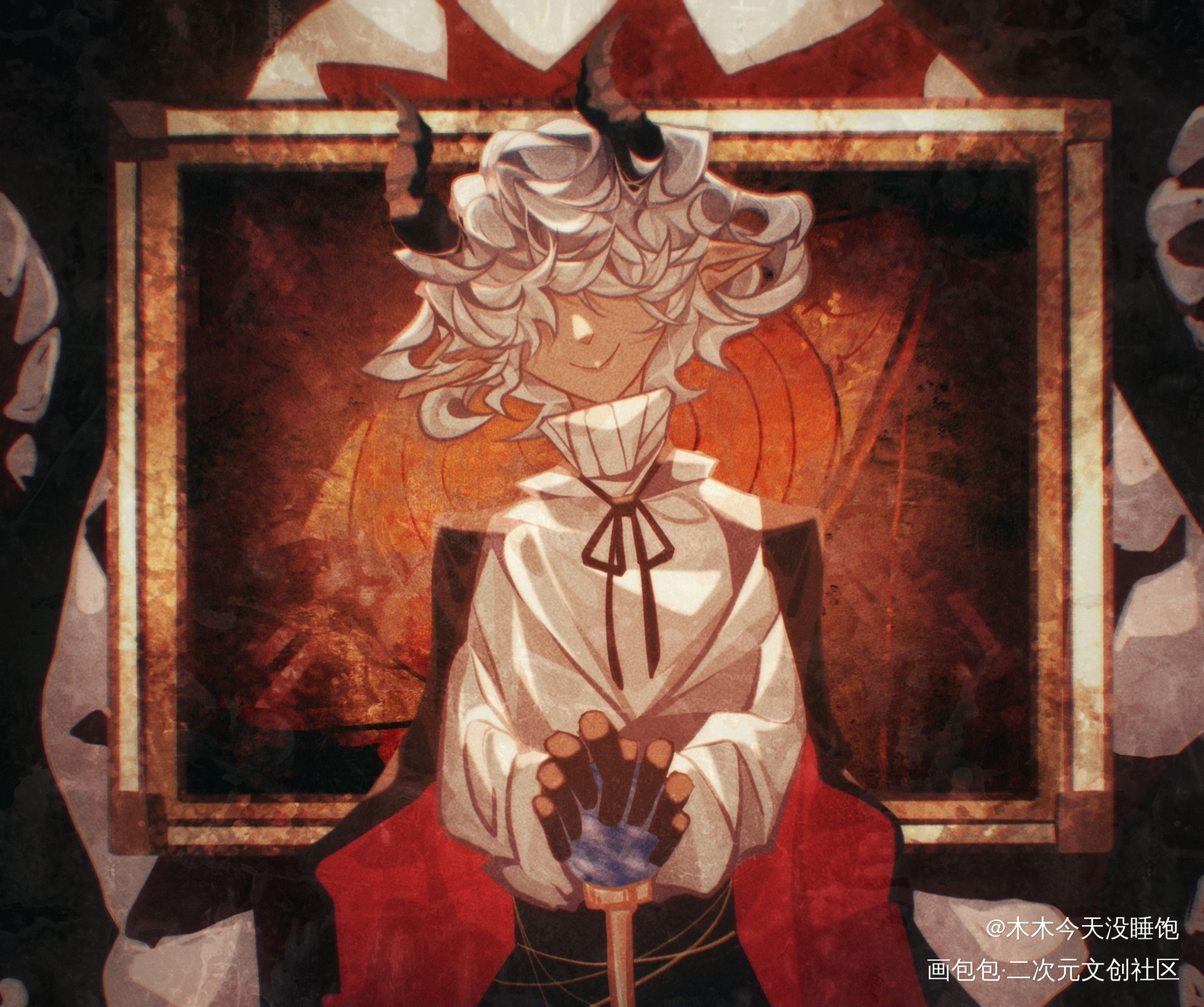 莫提_厚涂绘画原创oc绘画作品