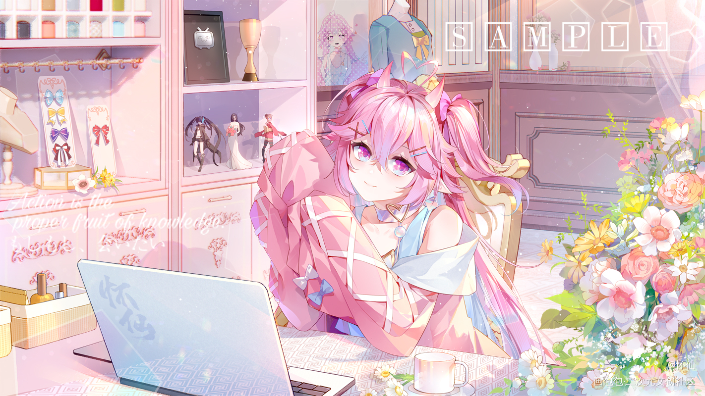 稿子_日系插画同人oc绘画作品