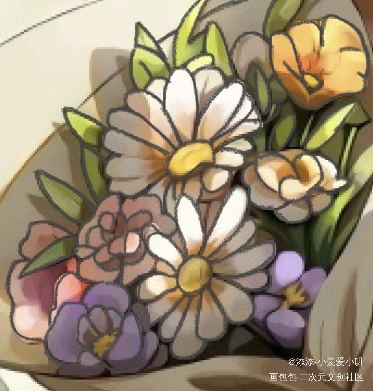 一群花_花画画临摹绘画作品