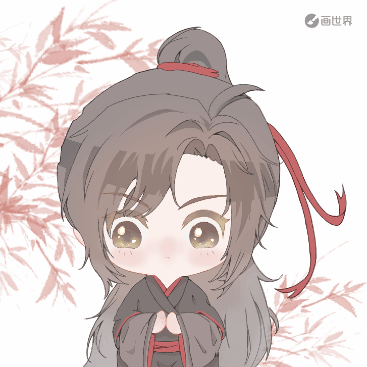 打卡最后一天，好累，睡觉了_魔道祖师摸鱼页绘画作品