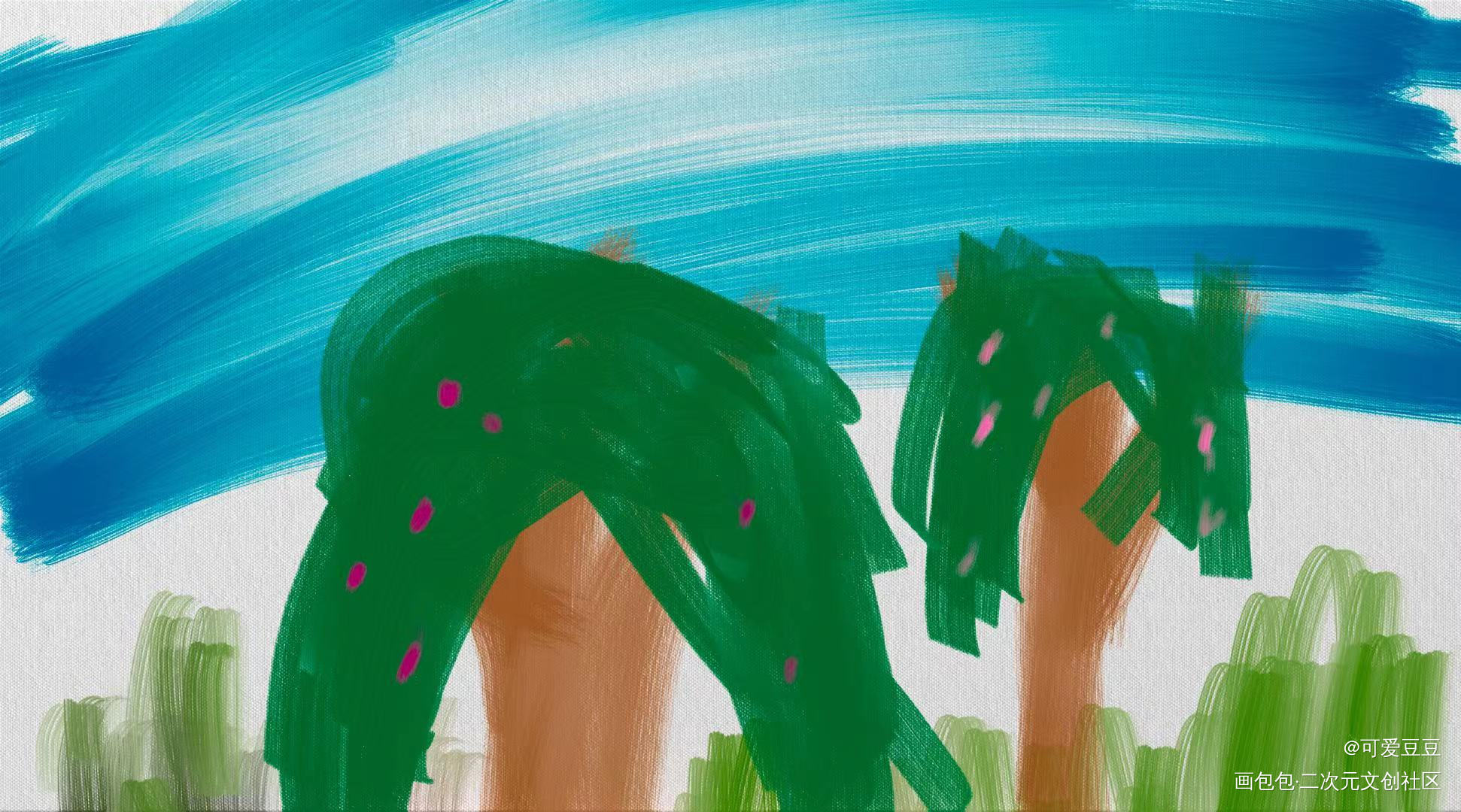 第六天_春天绘画作品