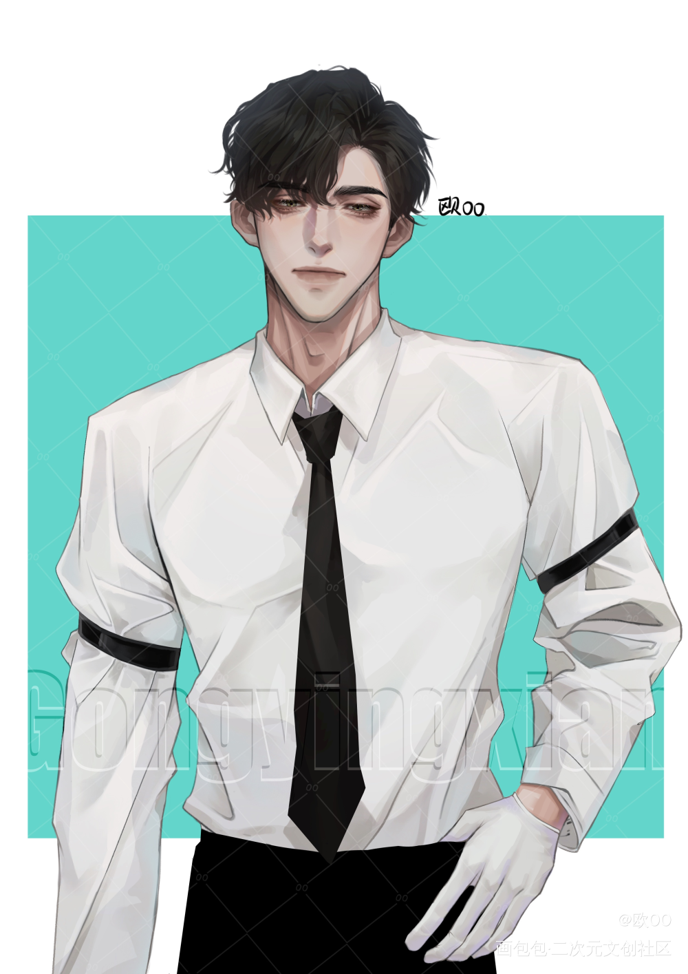 画了宫sir和四火_火焰戎装188男团宫任手绘绘画作品