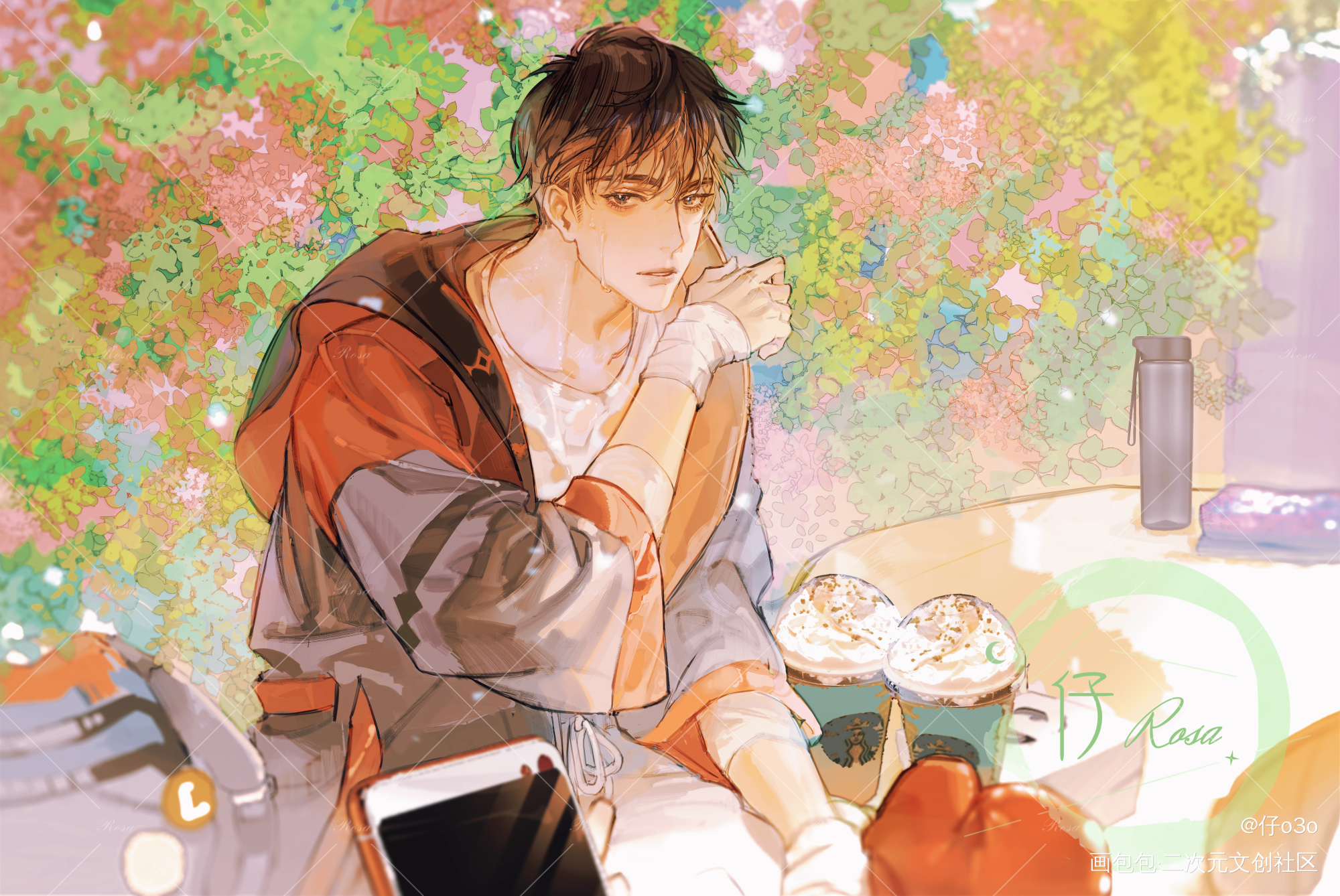 李简.放课后_你却爱着一个傻逼188男团李简绘画作品