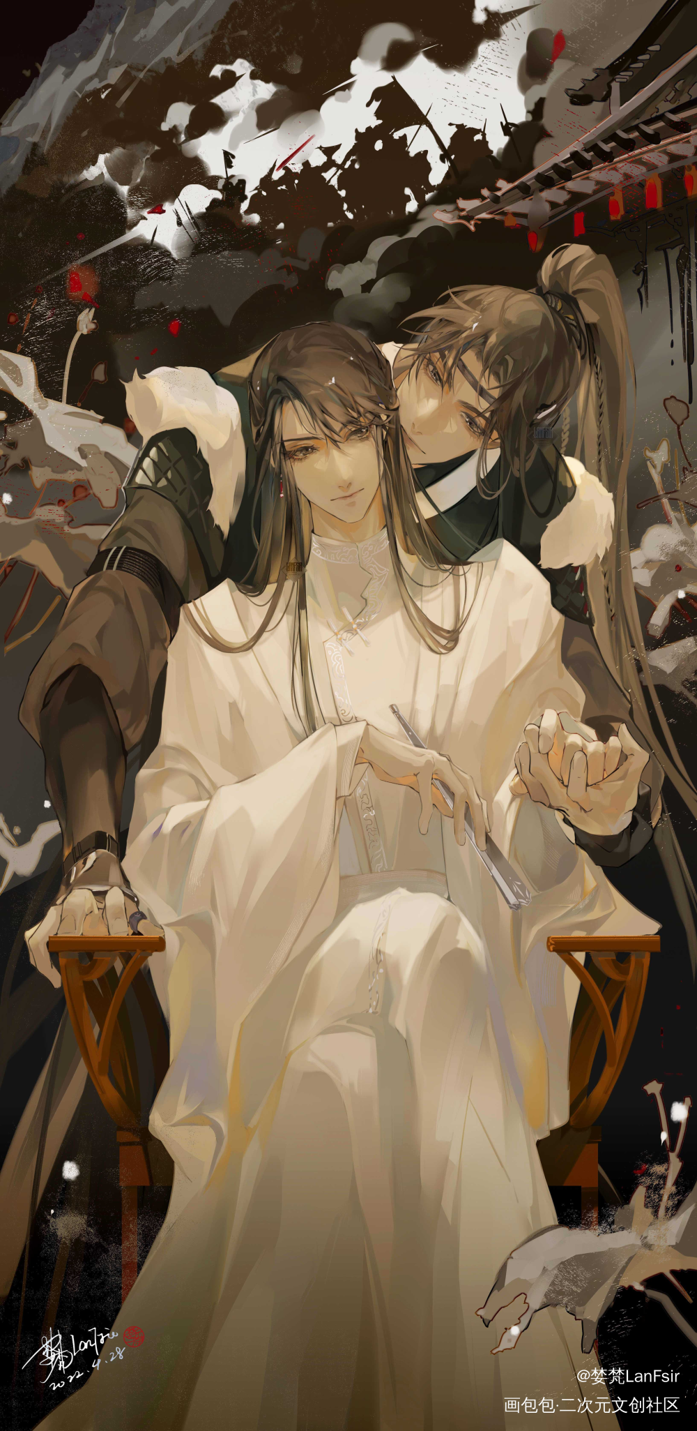 策舟_将进酒策舟萧驰野沈兰舟绘画作品