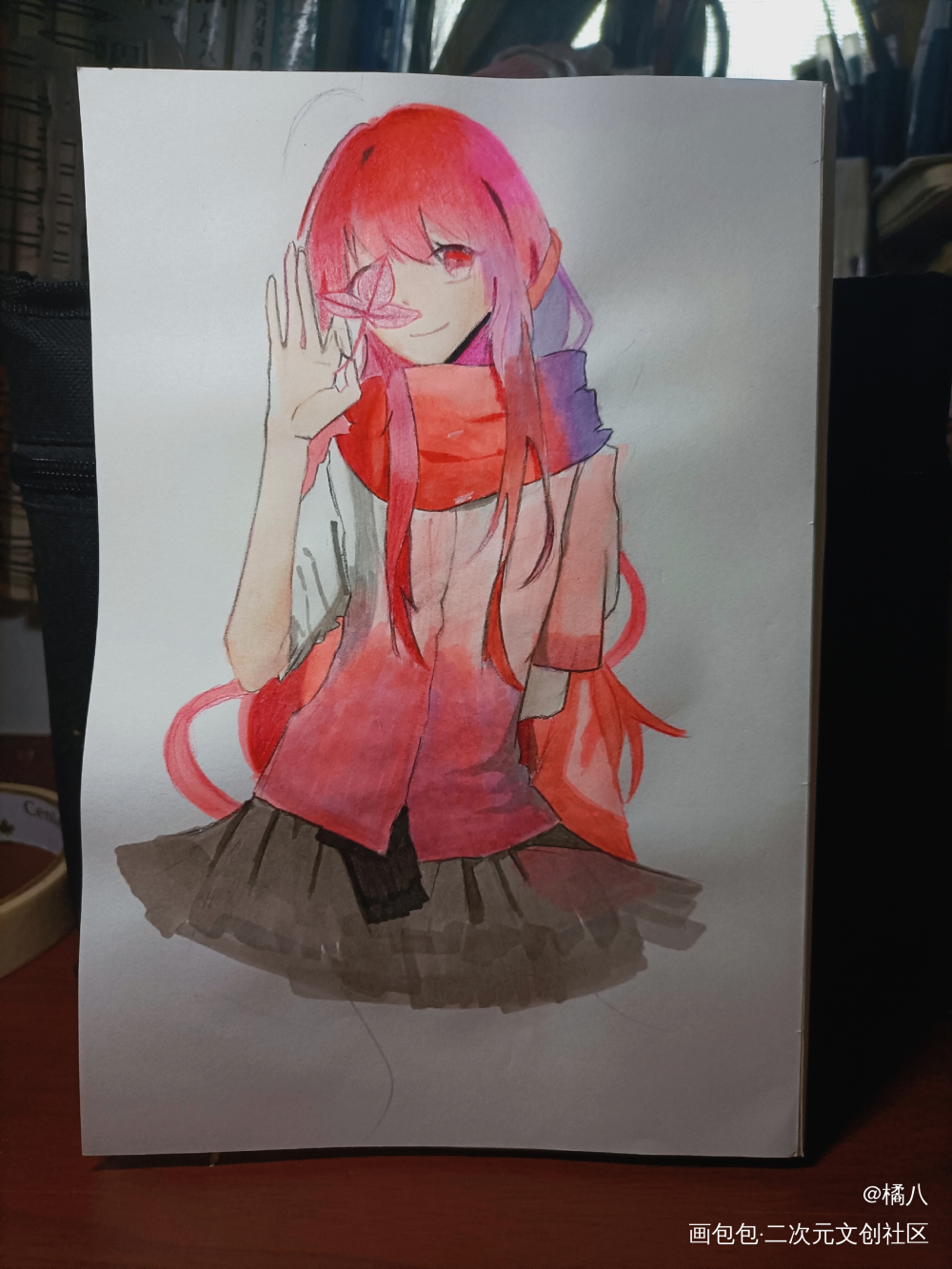 尘落_彩色漫画临摹绘画作品