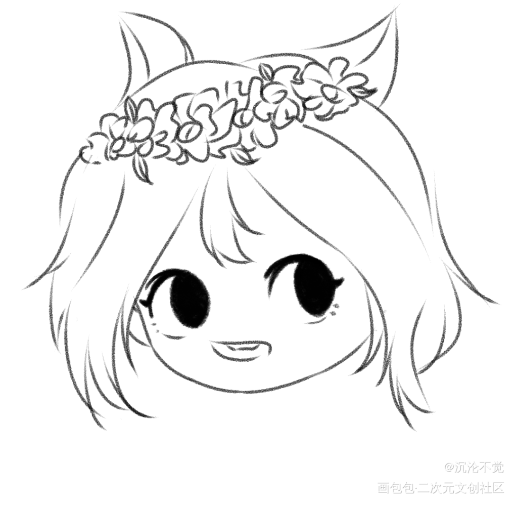 浅浅摸下鱼_摸鱼页绘画作品
