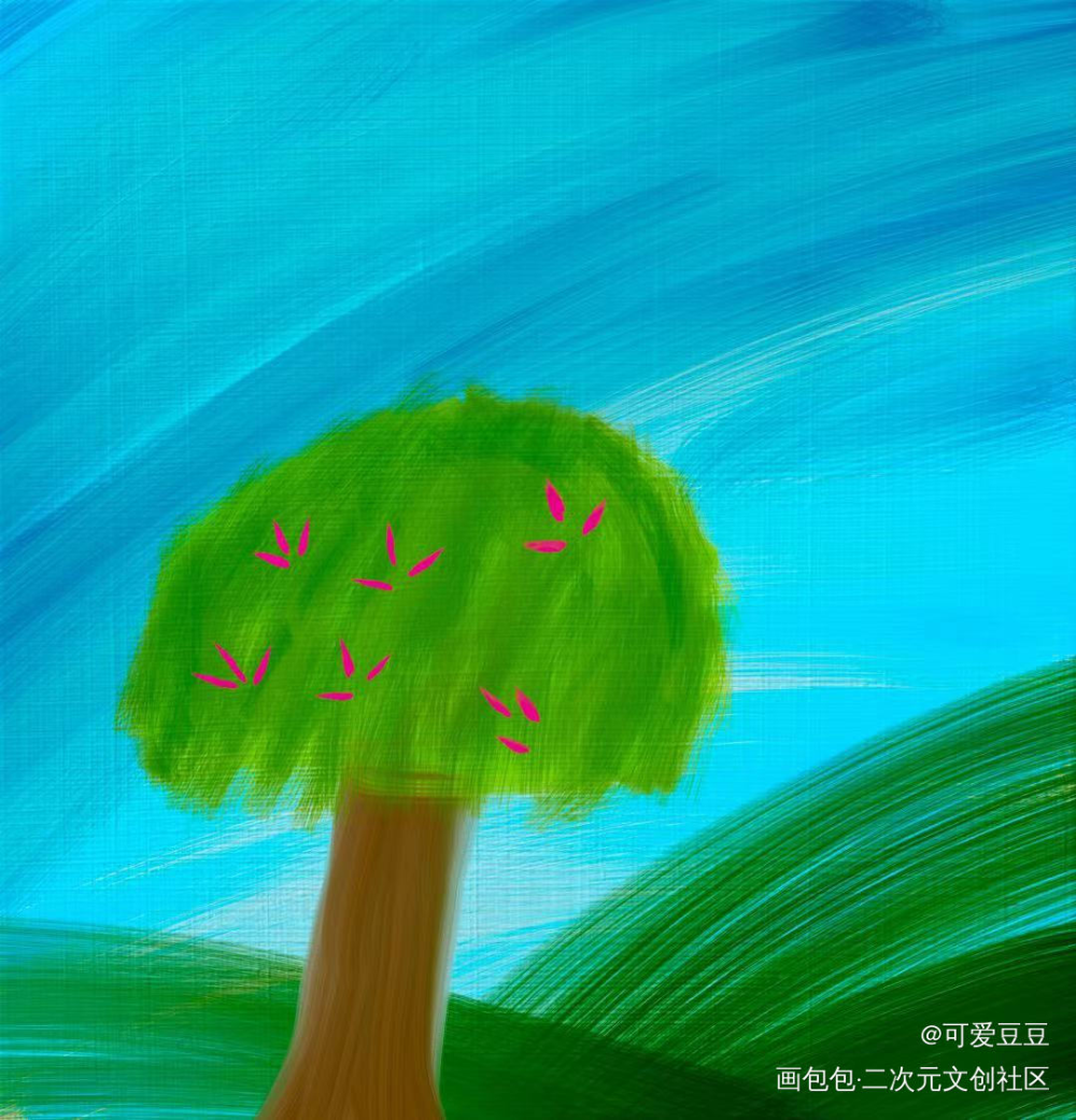 第七天_春天绘画作品