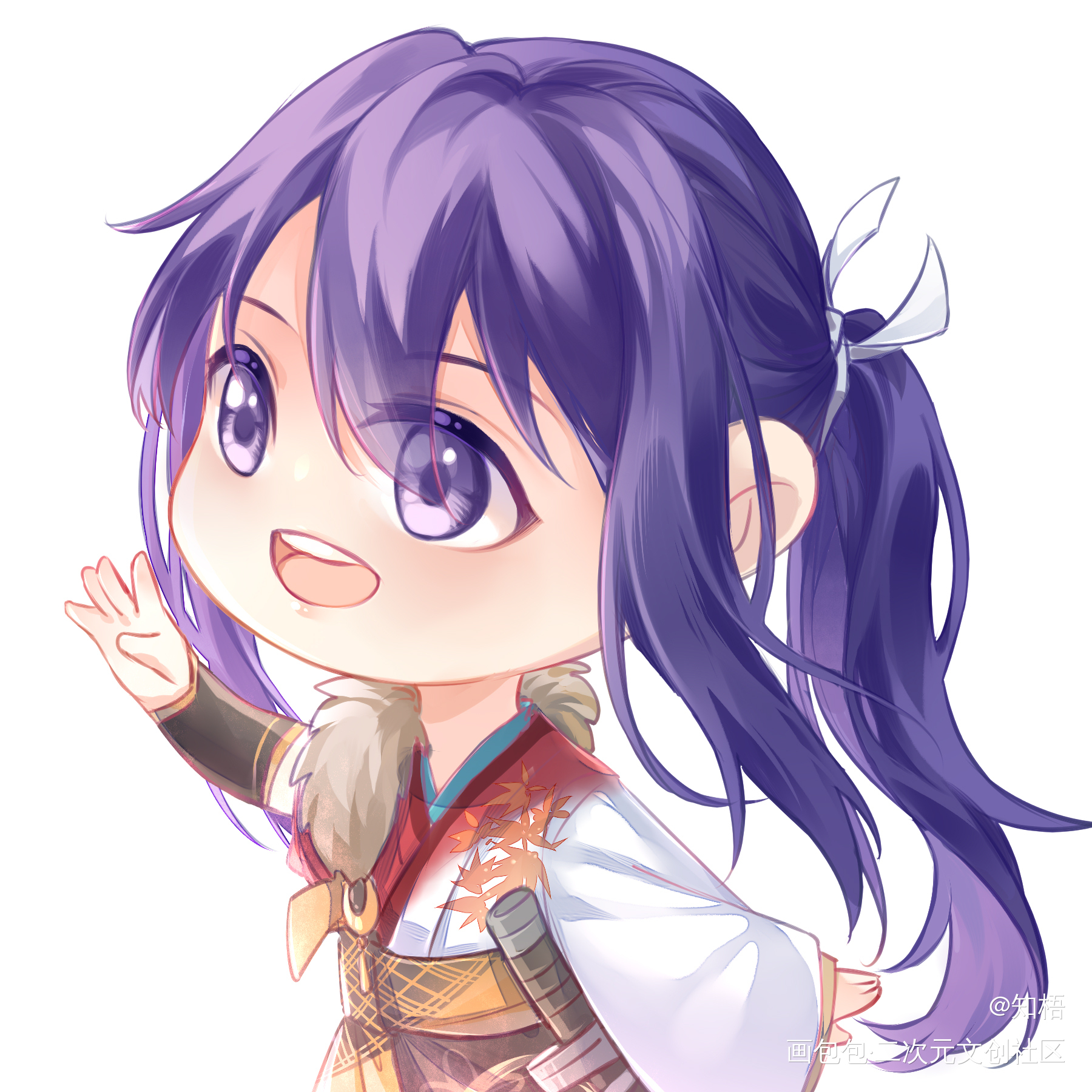 飒宝_偶像梦幻祭平涂q版同人神崎飒马绘画作品