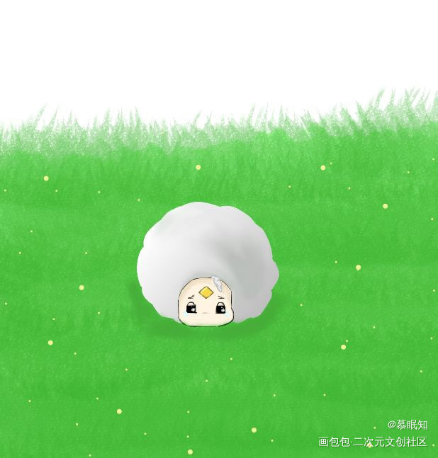 被卡住的棉花糖_光遇手绘绘画作品