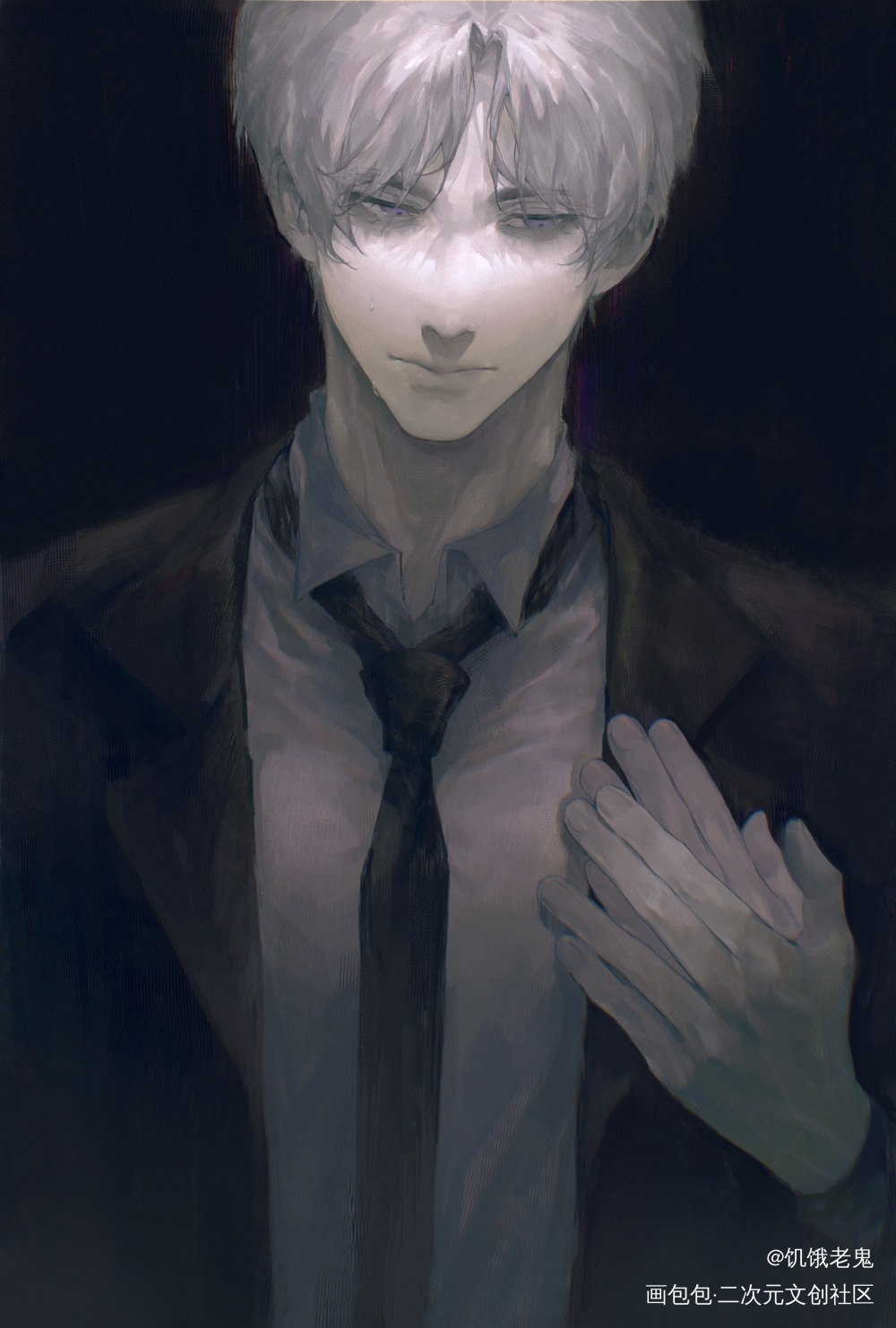 _光与夜之恋查理苏厚涂平涂绘画作品