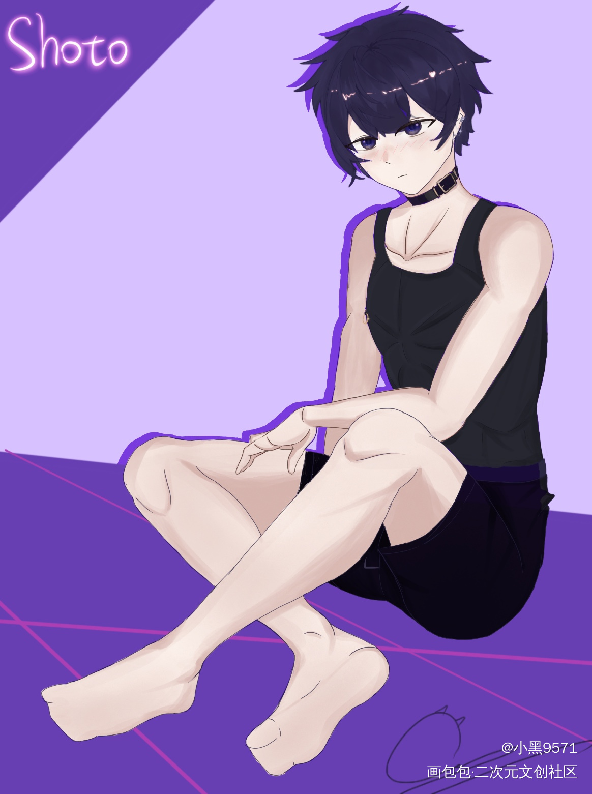 shoto_虚拟主播平涂shoto板绘绘画作品