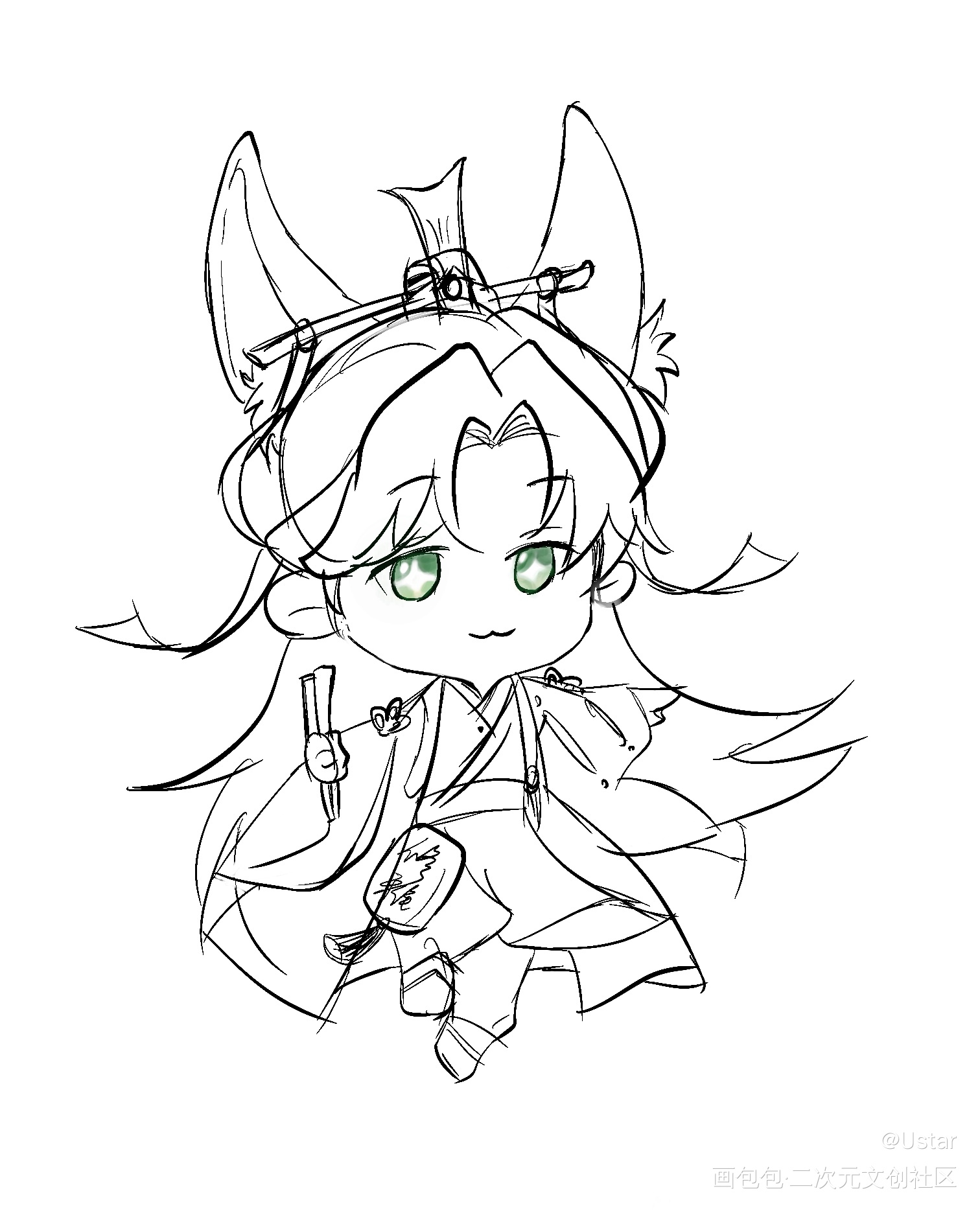 清秋_人渣反派自救系统沈清秋临摹绘画作品