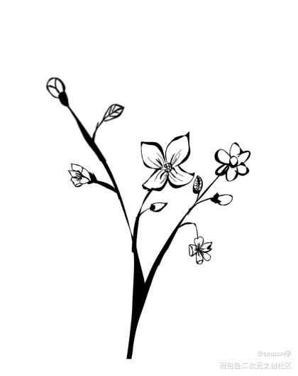 花_指绘绘画作品