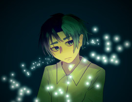 深夜摸鱼_绘画作品