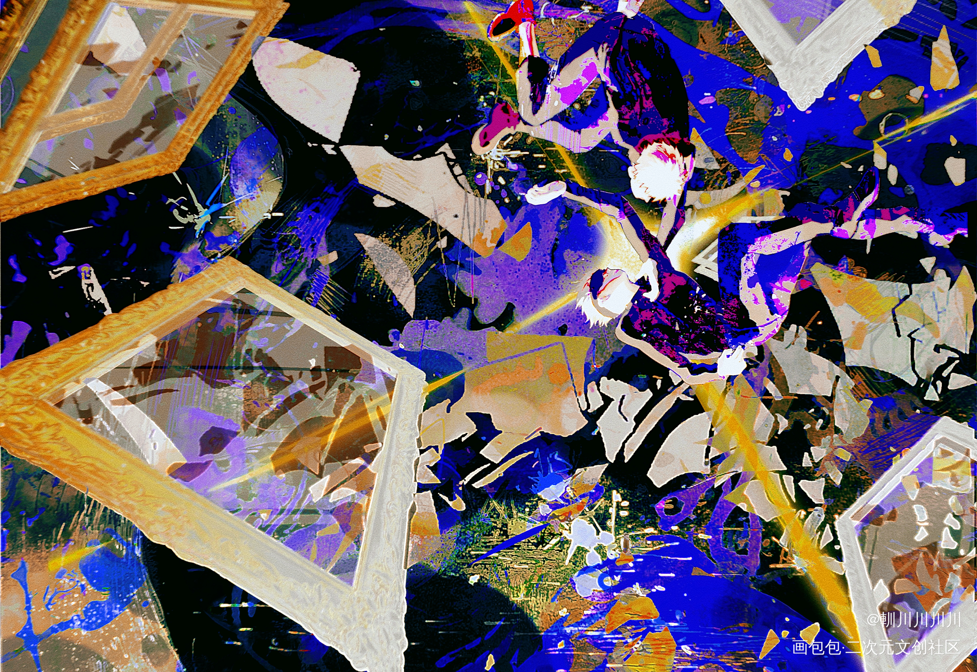 _咒术回战五悠虎杖悠仁五条悟日系同人约稿绘画绘画作品