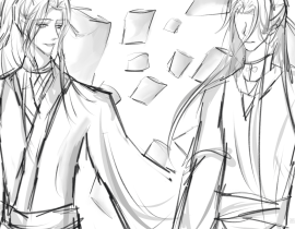 二哈和他的白猫师尊_绘画作品