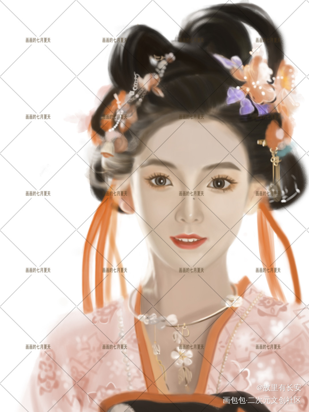 接稿_彩色漫画板绘涂绘画作品