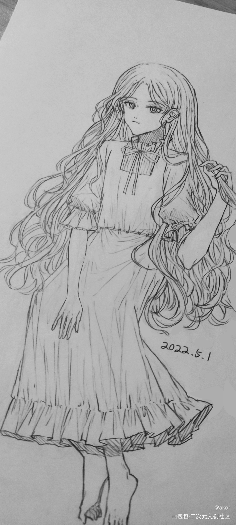 画了_铅笔手绘日系绘画绘画作品