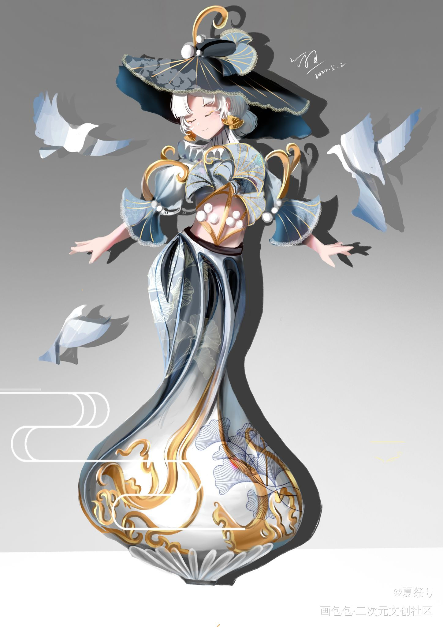一个人设_人设绘画oc绘画作品