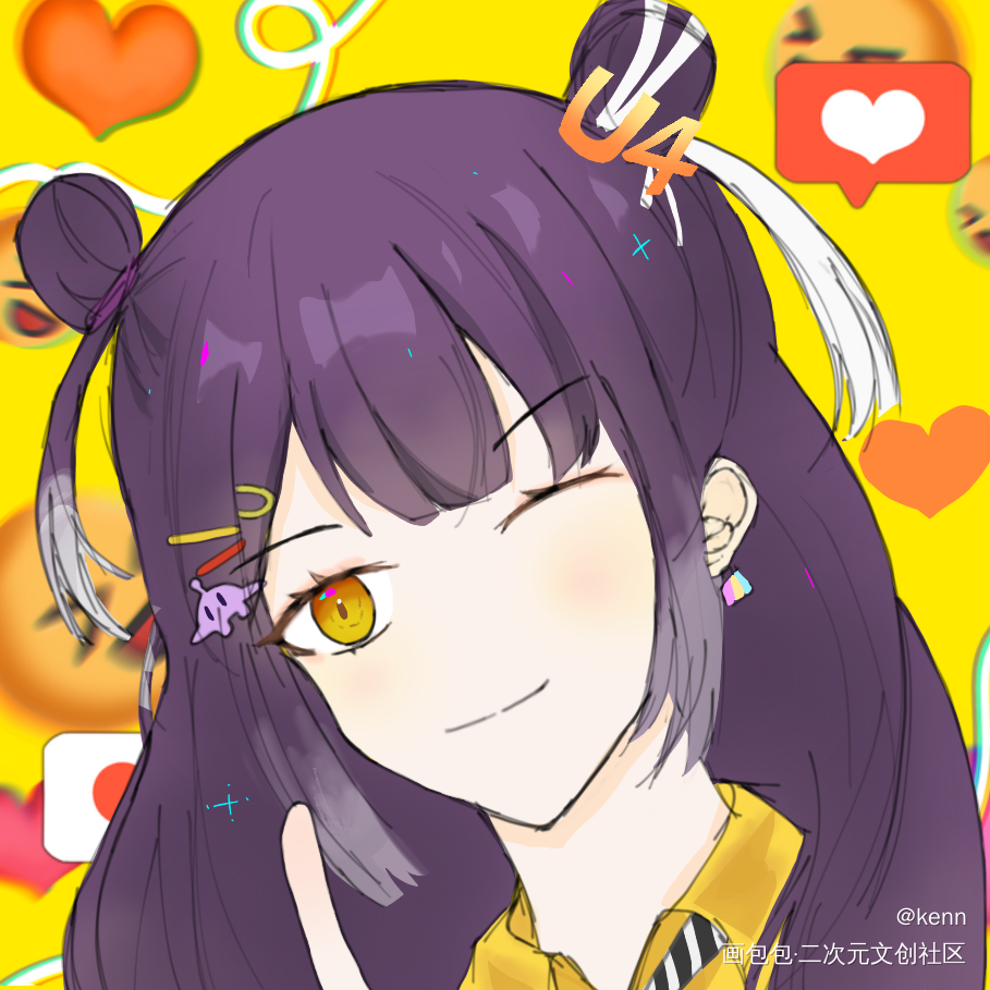 四葉_虚拟主播海妹四葉绘画作品